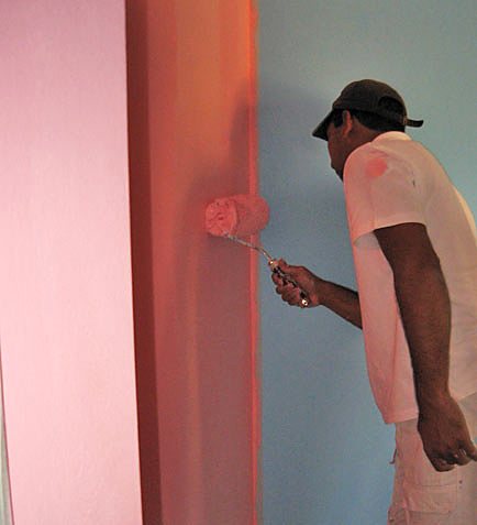 Trabajo de Roc pintor en Arbúcies